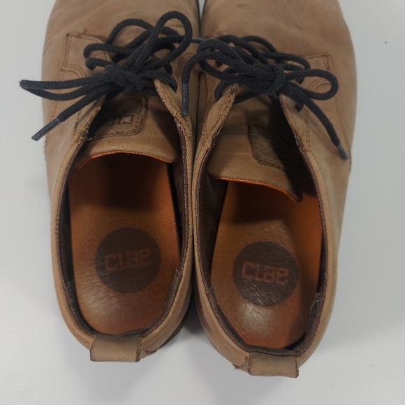 Clae Ellington Mens Tan Suede Lace Up Sneaker Oxford Shoes Size 10 - Picture 5 of 11